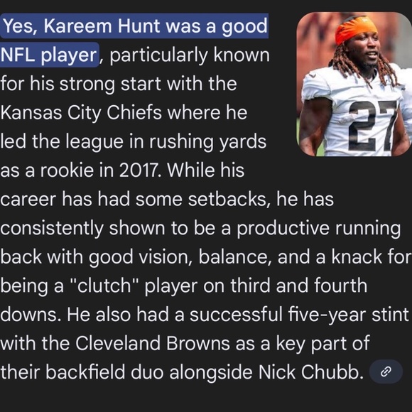 Kansas City Chiefs Red Nike NFL Football Jersey Kareem Hunt Youth Large - Picture 15 of 15